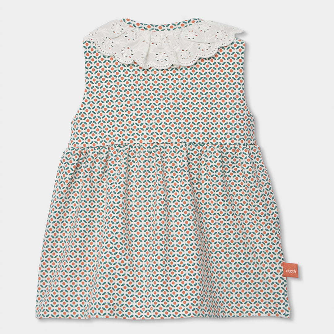 Vestido punto estampado bebé niña