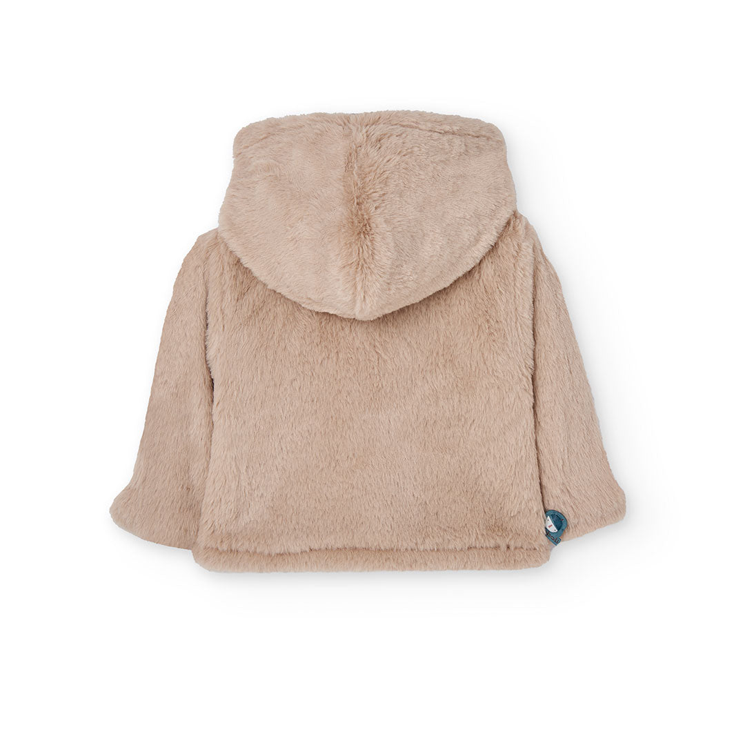 Chamarra tejida reversible bebé niña