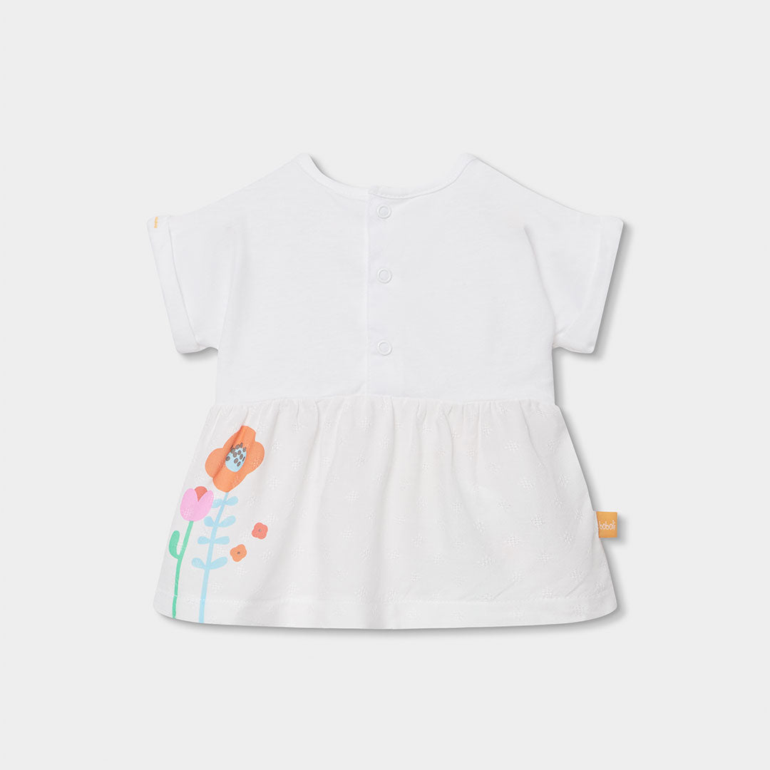 Conjunto flores colores bebé niña