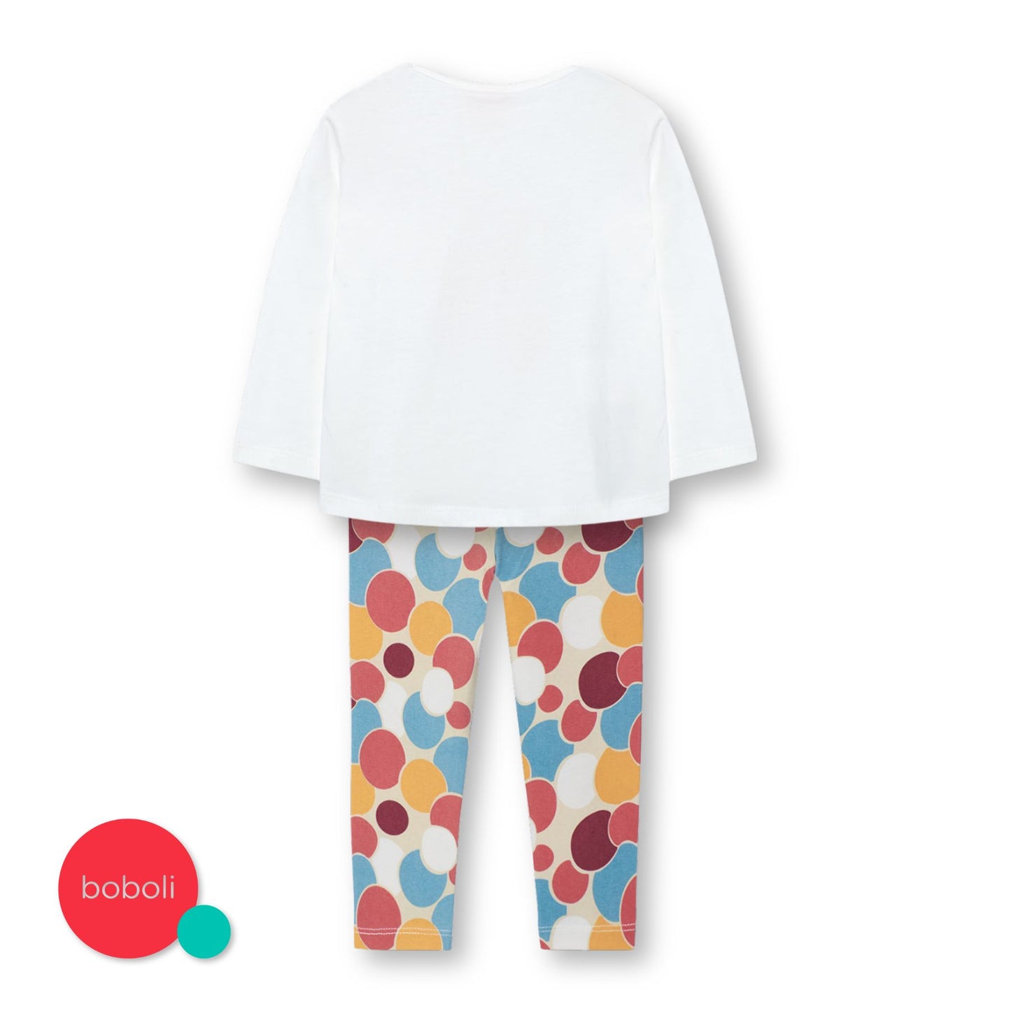 Conjunto topos blusa con leggings mini niña