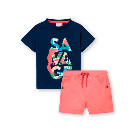 Conjunto Savage playera con short para mini niño