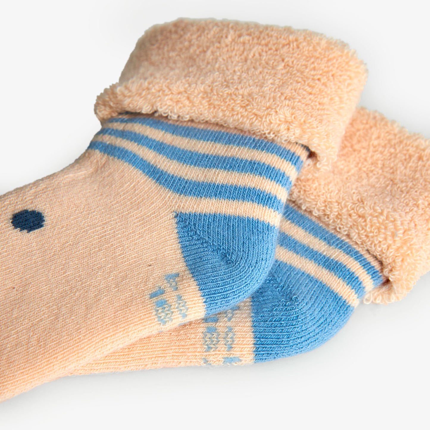 Pack calcetines beige para bebé niño