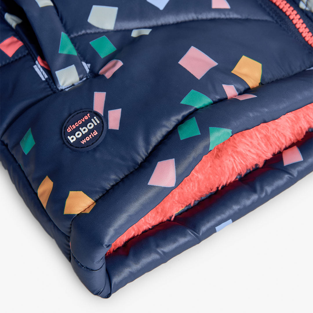 Chamarra acolchada azul marino mini niña