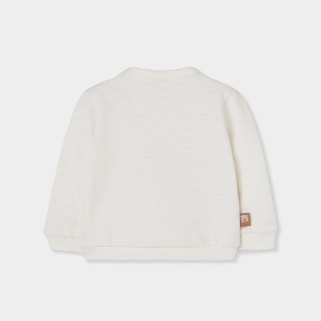 Conjunto felpa sudadera con pantalón avellana bebé niño