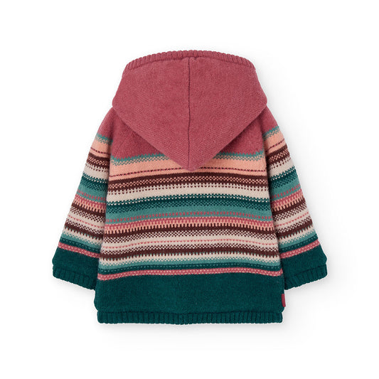 Chamarra tejida borrega mini niña