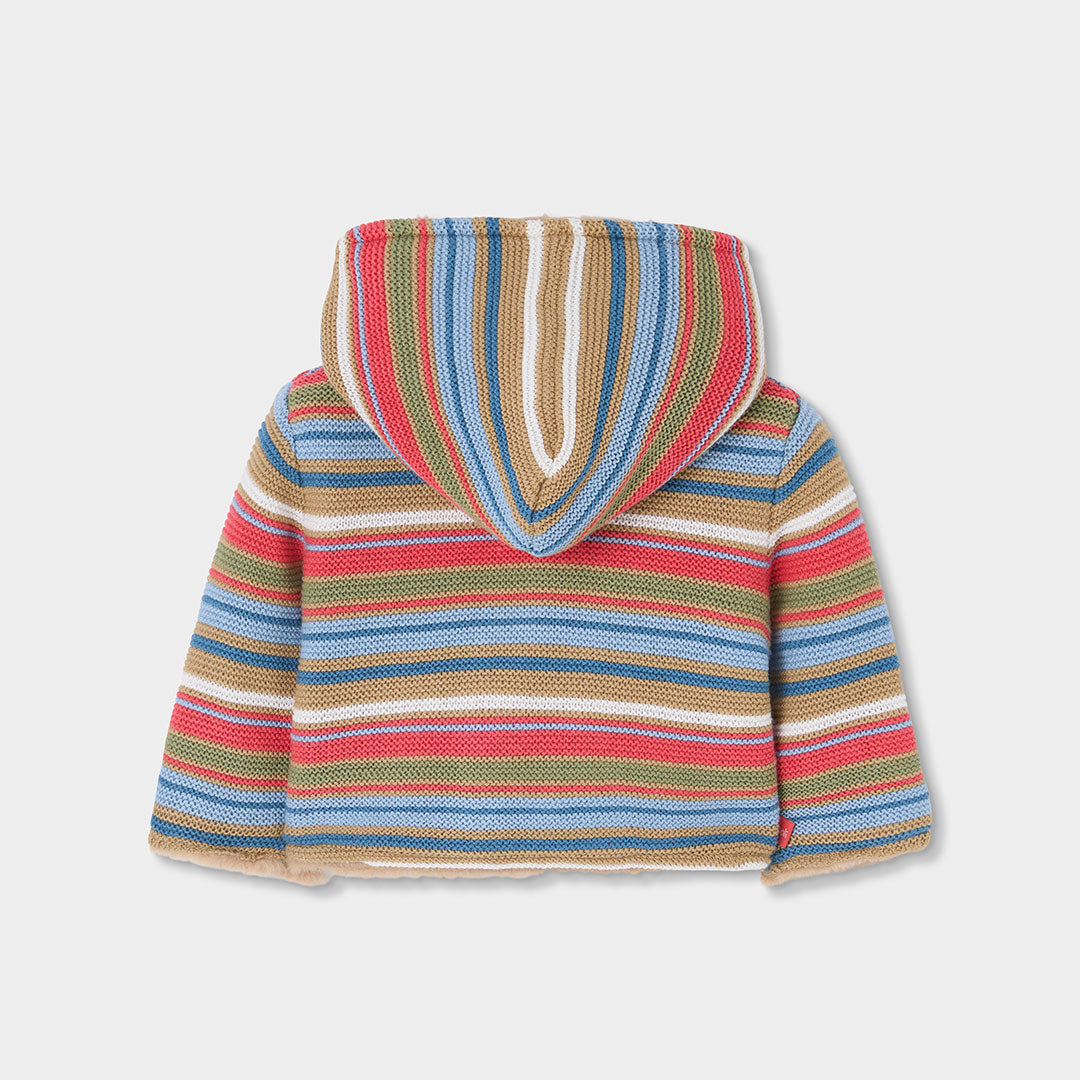 Chamarra reversible camel con capucha para bebé niño