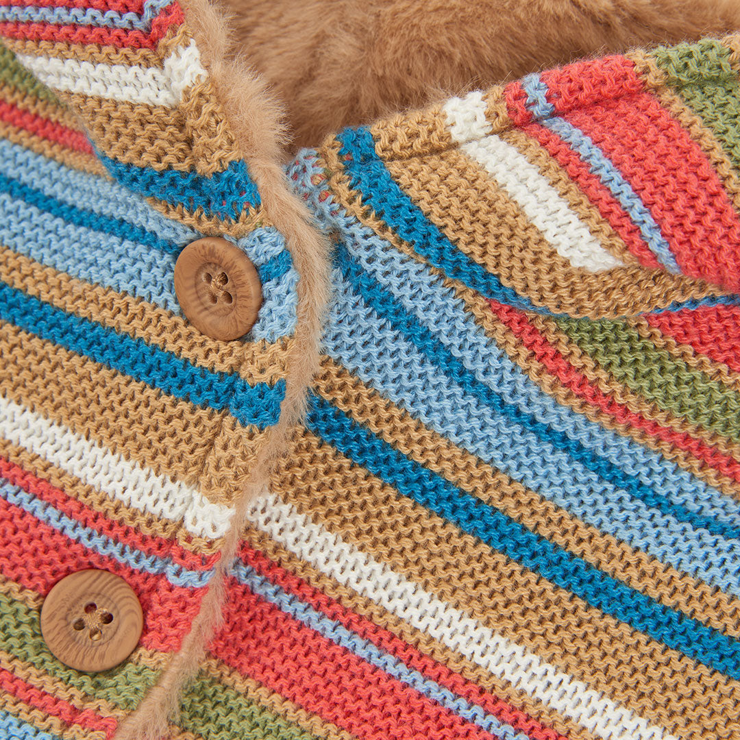 Chamarra reversible camel con capucha para bebé niño