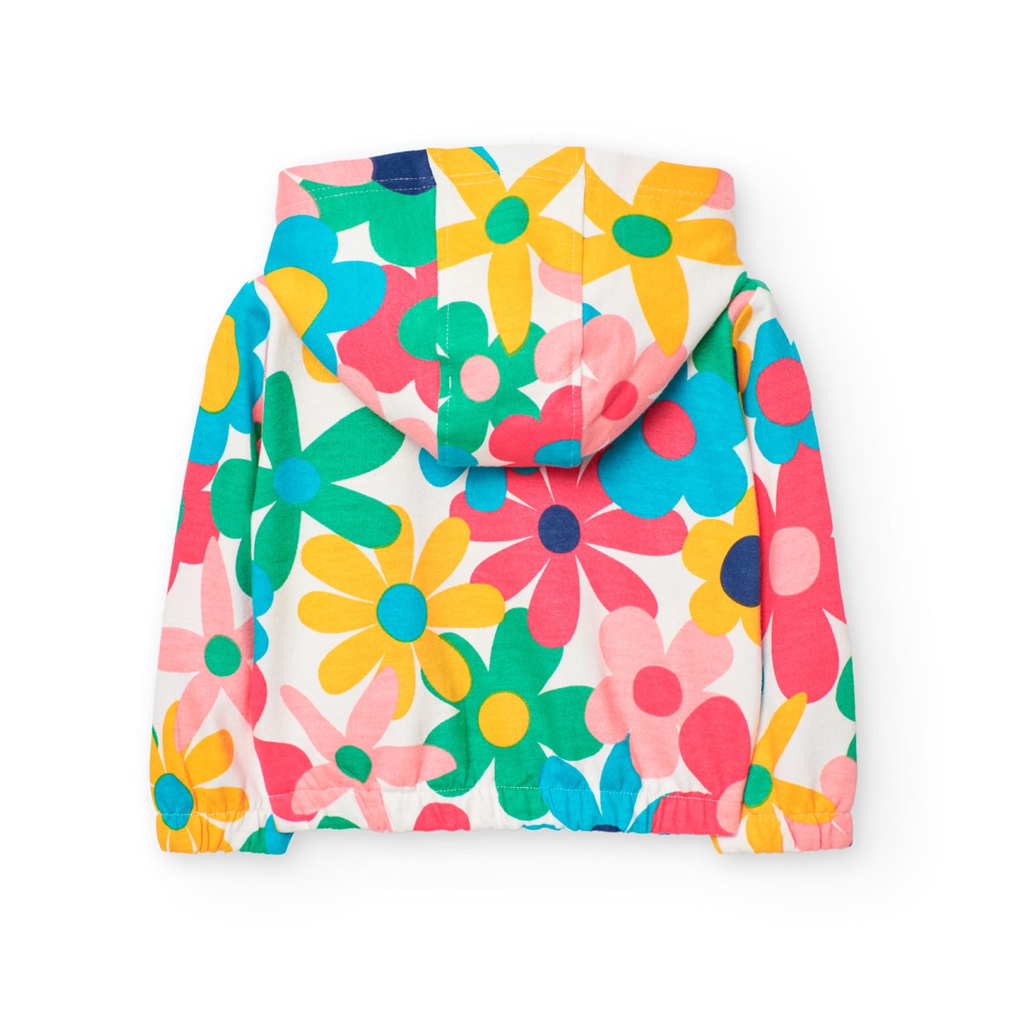 Sudadera estampada flores colores para mini niña
