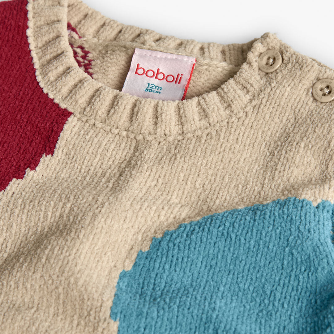 Vestido tricot topos mini niña