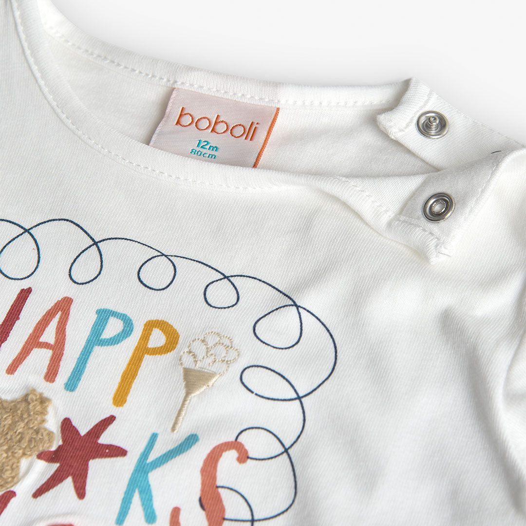 Conjunto topos blusa con leggings mini niña