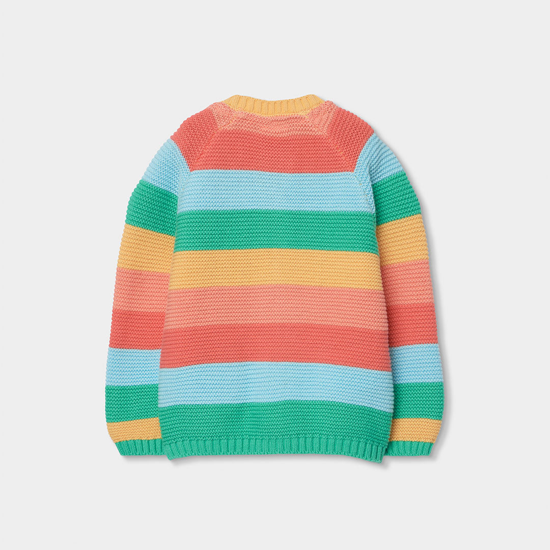Suéter colores con capucha bebé niña