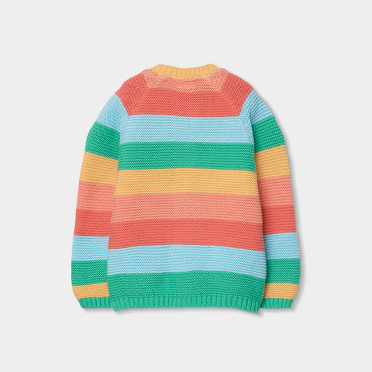 Suéter colores con capucha bebé niña