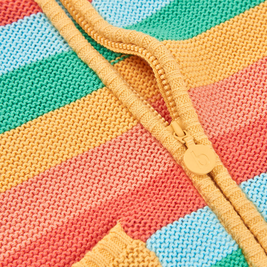 Suéter colores con capucha bebé niña