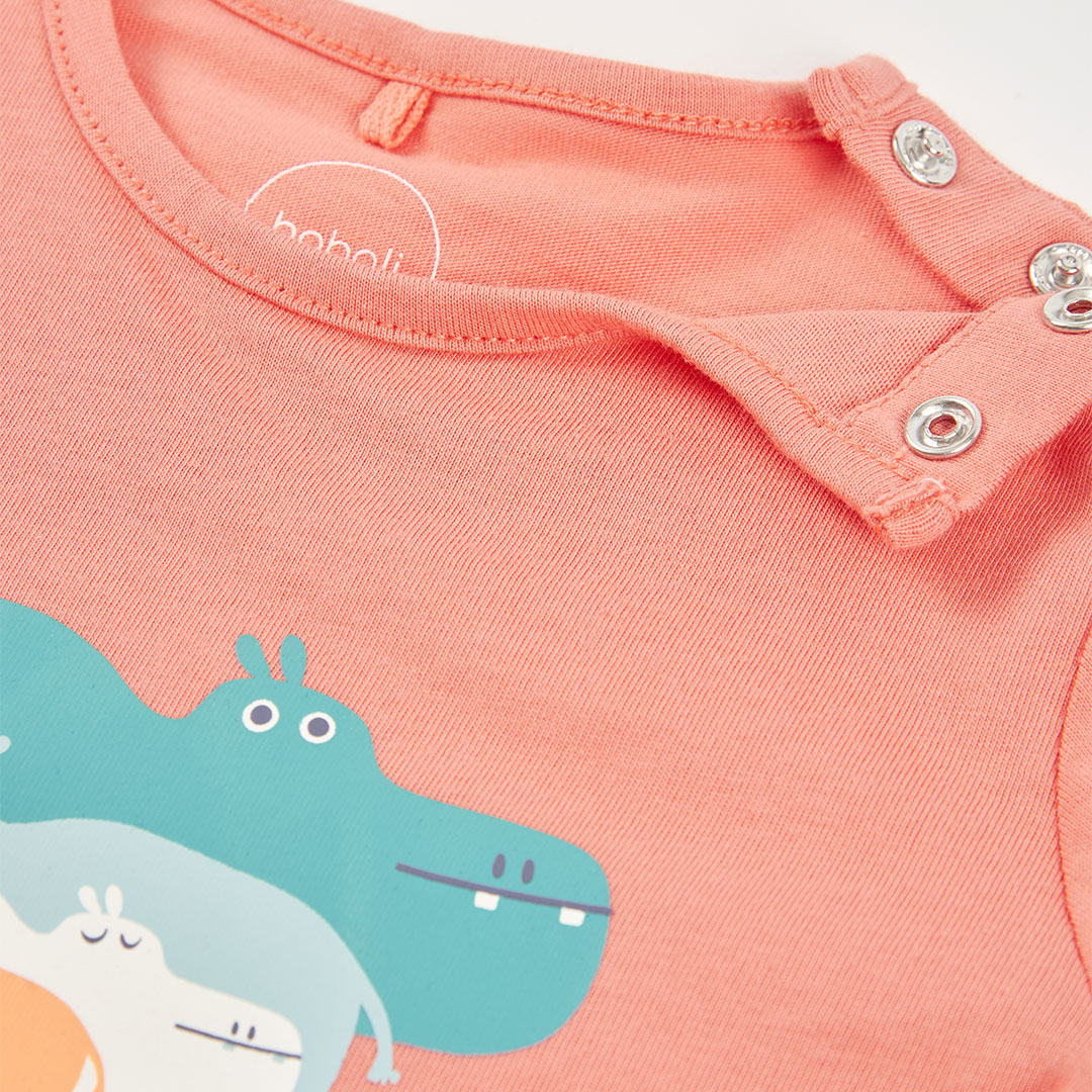 Conjunto coral hippo bebé niño