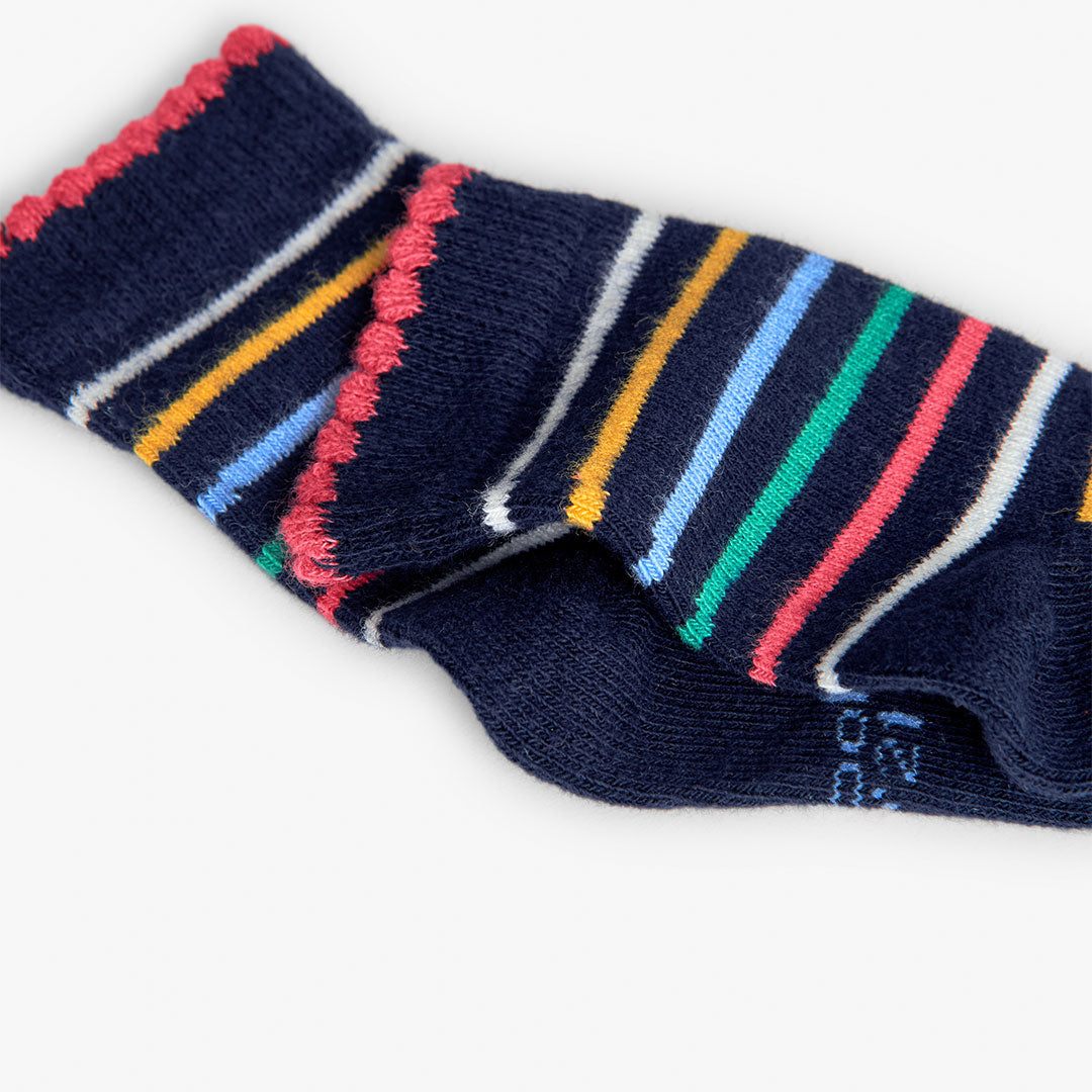 Pack calcetines azul/rosa para mini niña