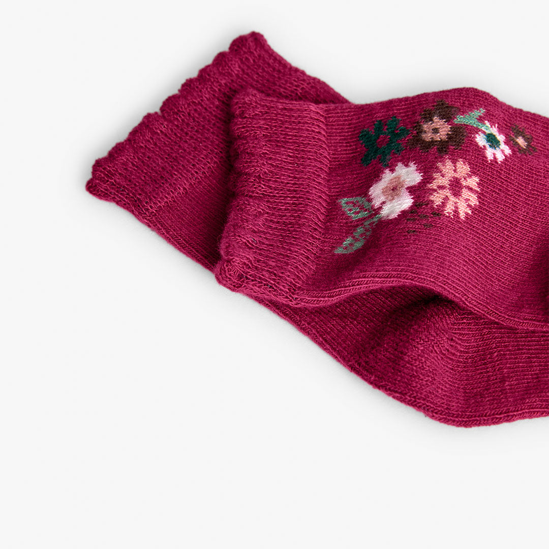 Pack calcetines verde/rosa para mini niña