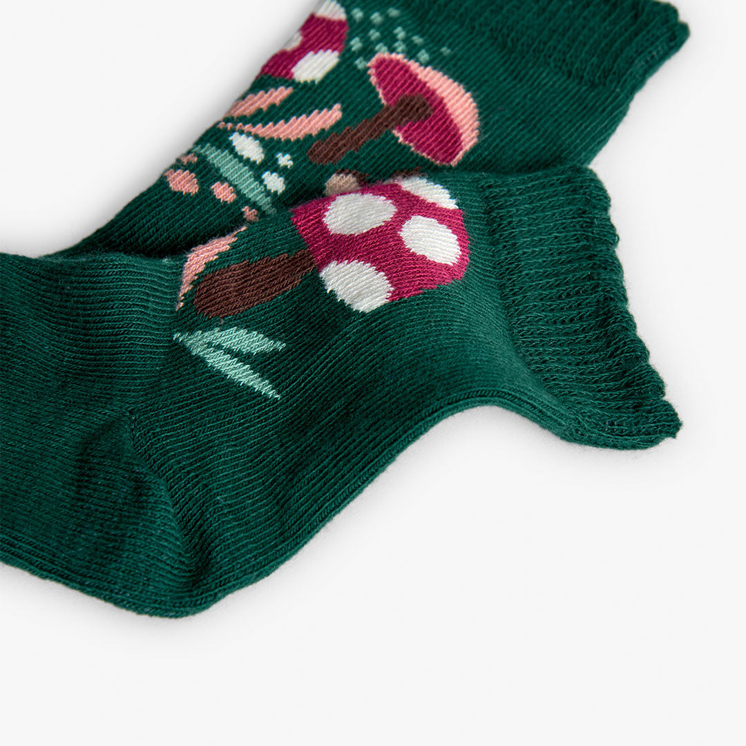 Pack calcetines verde/rosa para mini niña