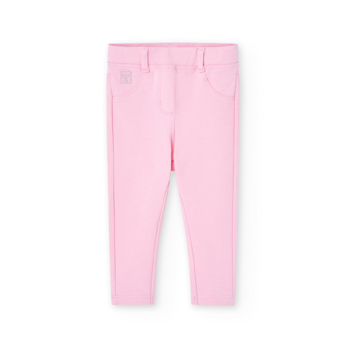 Conjunto blusa estampada con pantalón felpa rosa bebé niña