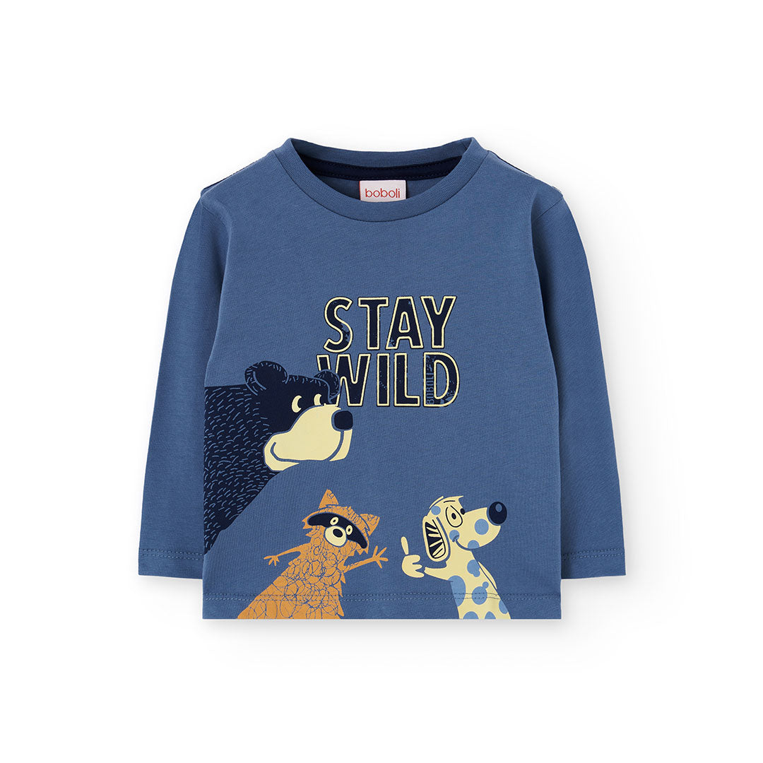 Playera animales STAY WILD mini niño