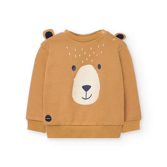 Sudadera amarilla osito mini niño