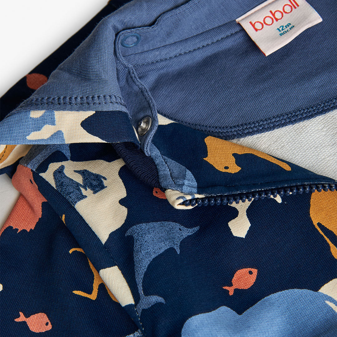 Sudadera felpa estampado mapas mini niño