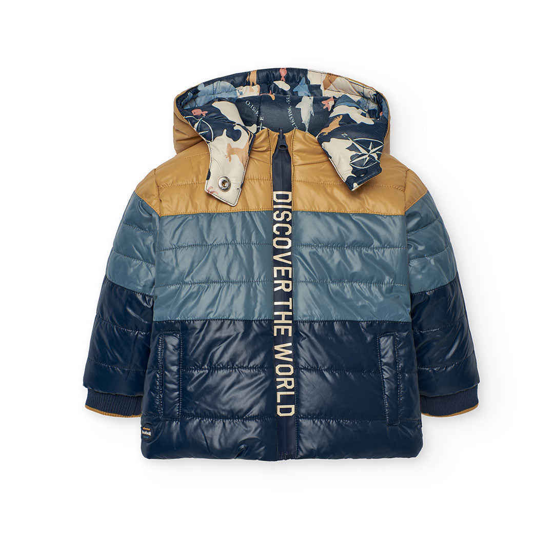 Chamarra reversible animales mini niño