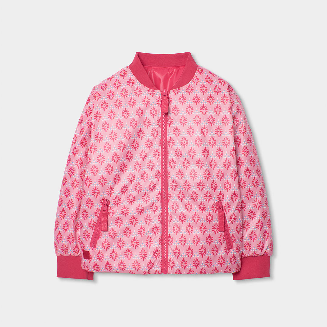 Chamarra ligera reversible magenta mini niña