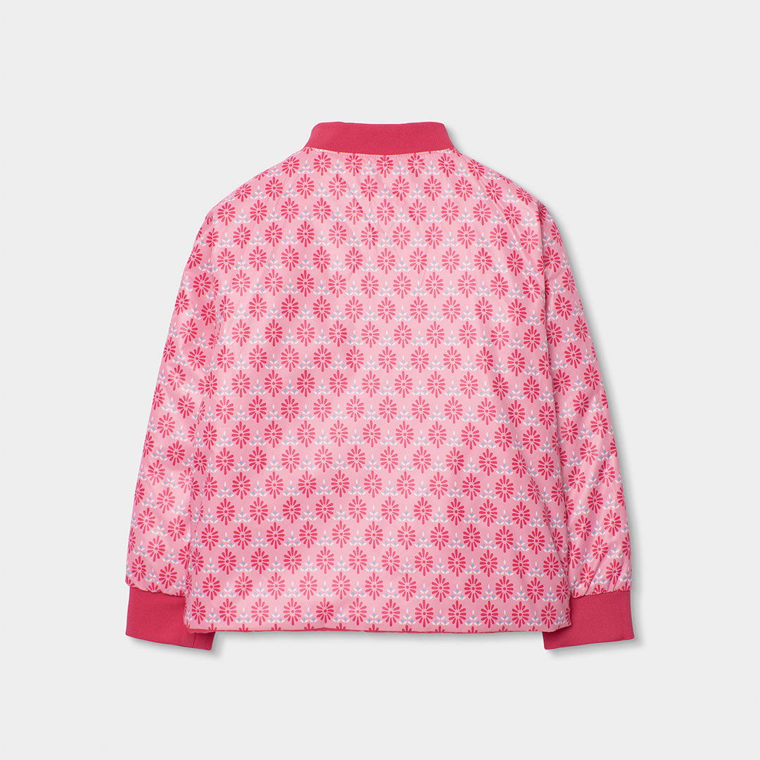 Chamarra ligera reversible magenta mini niña