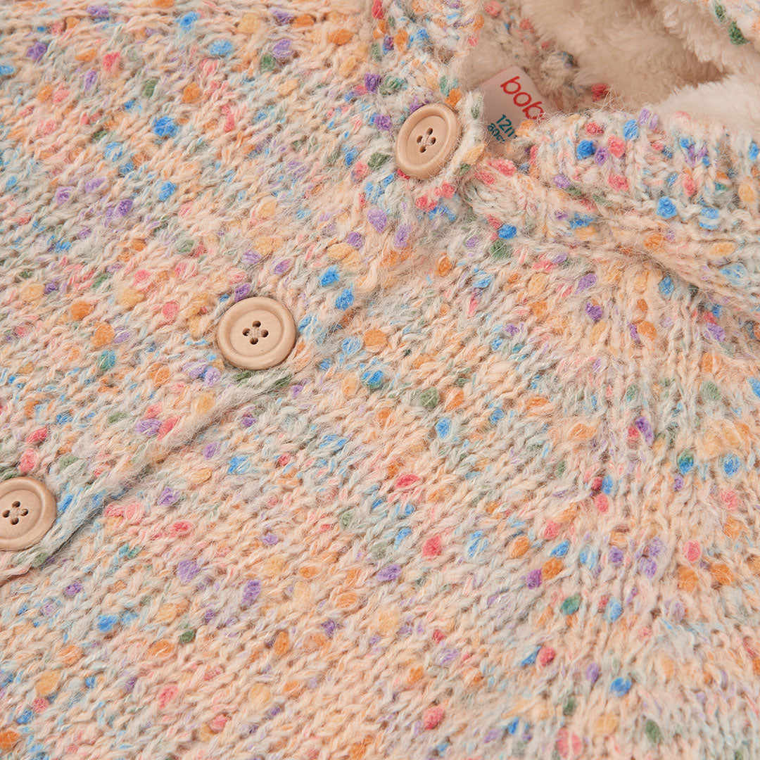 Chamarra tricot colorcitos bebé niña y mini niña