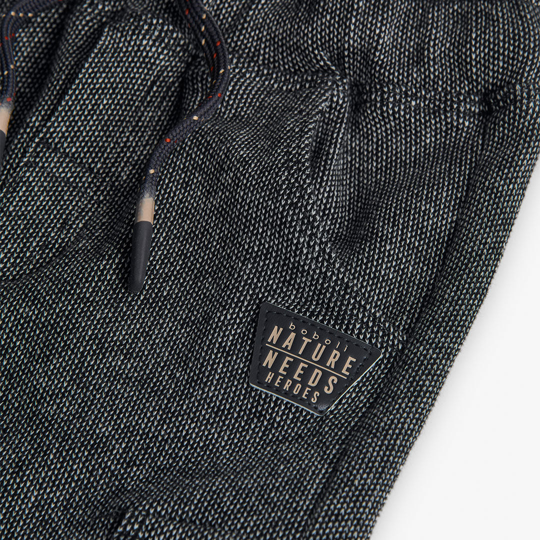 Pantalón punto fantasía gris mini niño