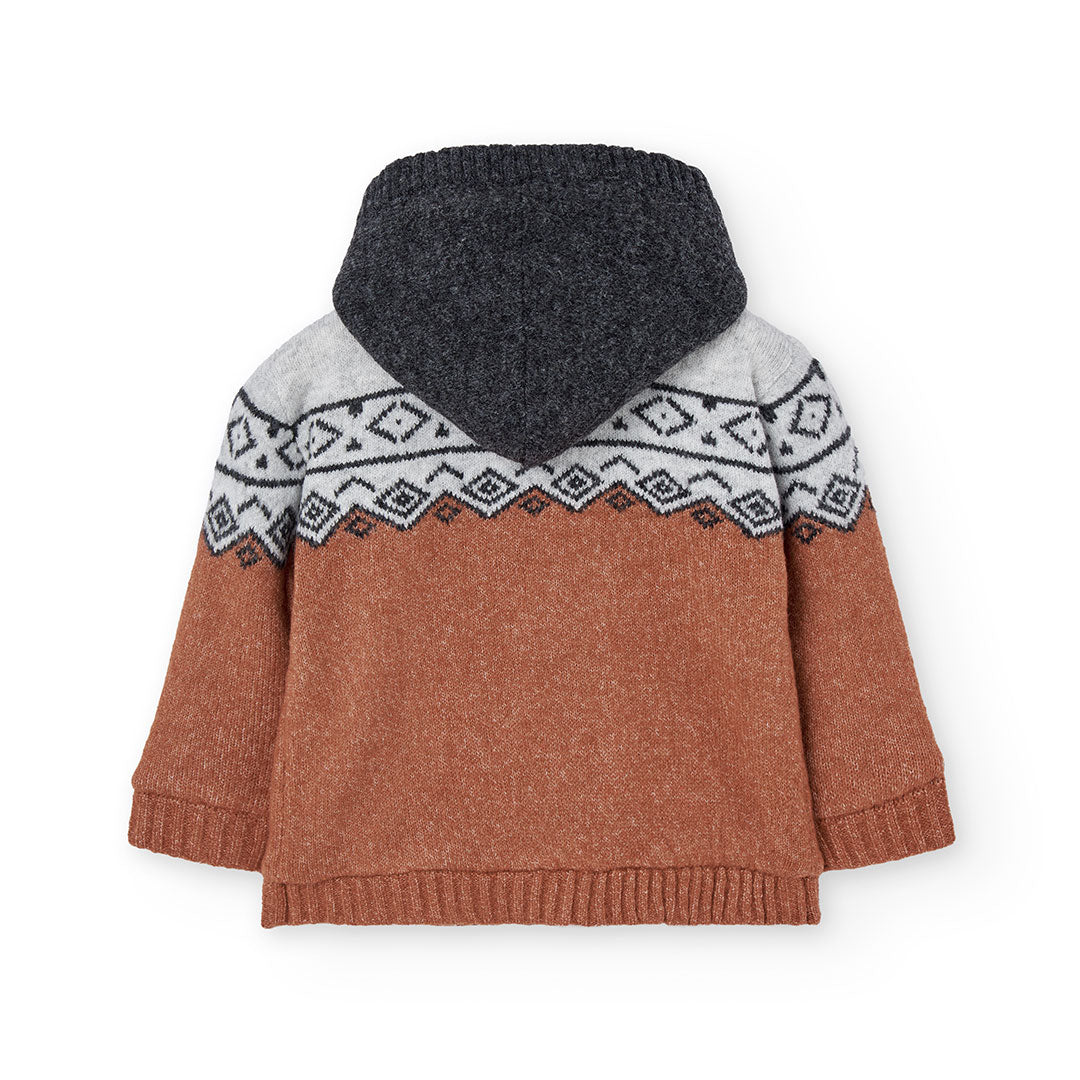 Chamarra tricot caldera con borrega mini niño