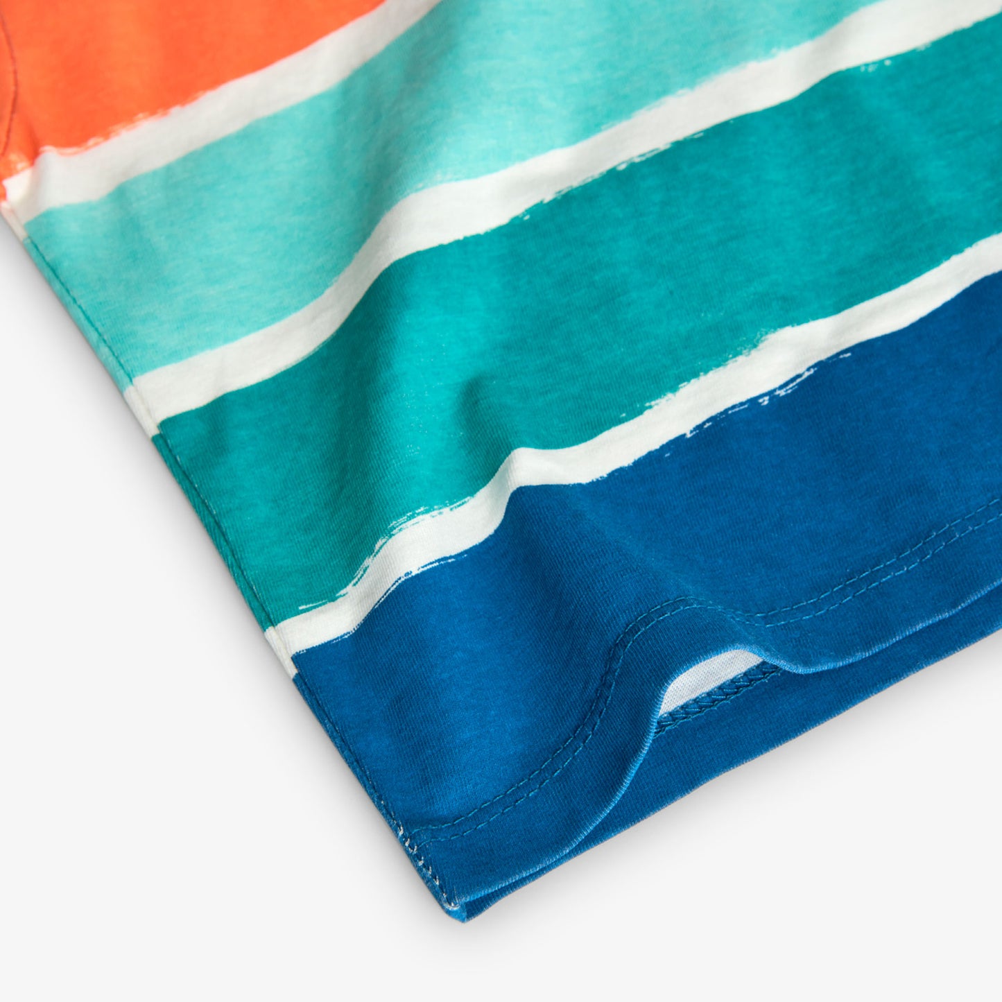 Playera rayas multicolor para mini niño
