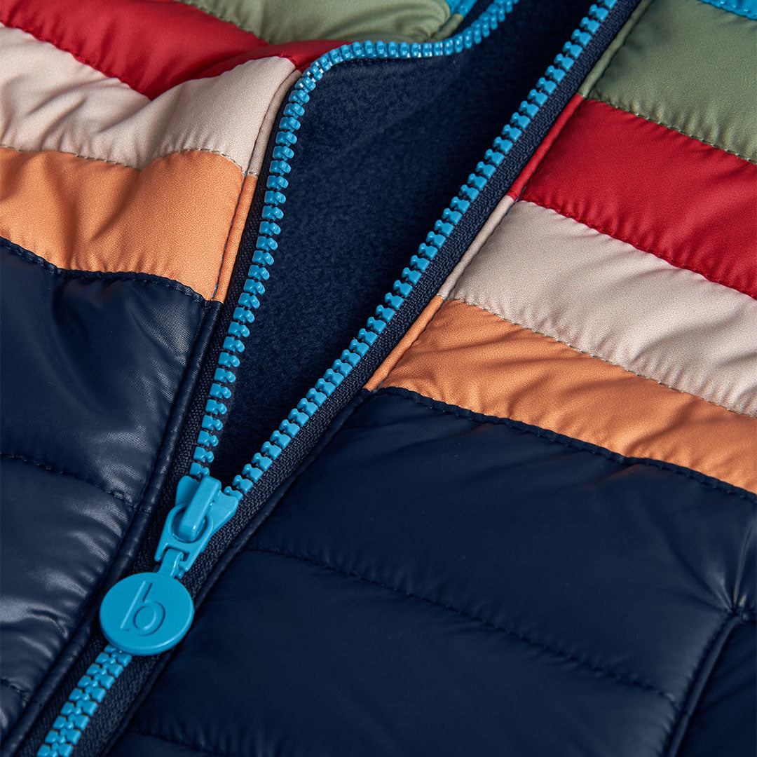 Chaleco multicolor rayas mini niño