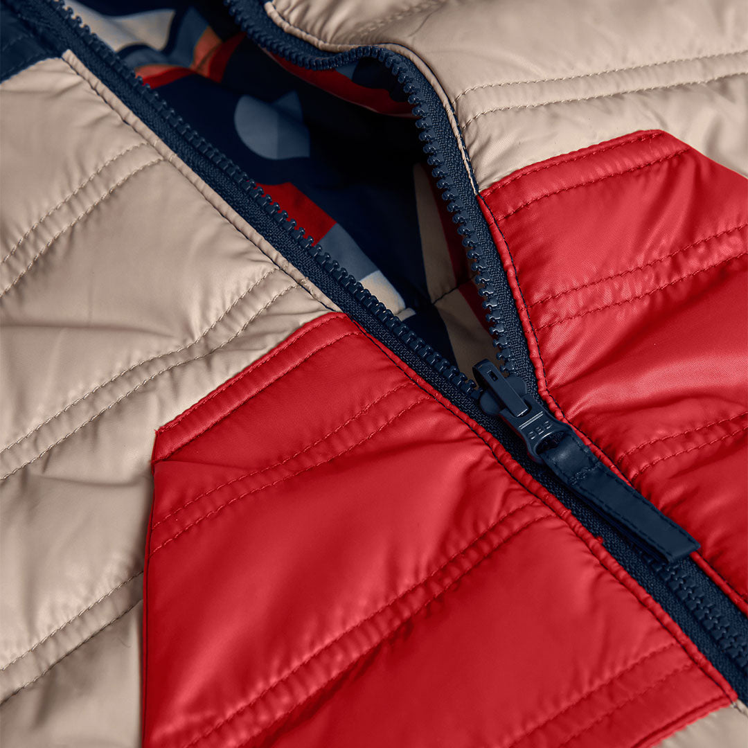 Chamarra reversible barcos mini niño