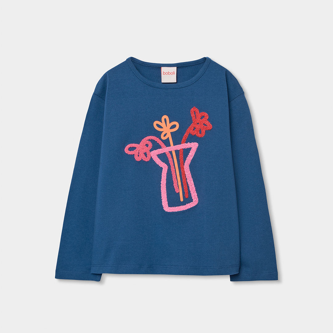 Conjunto florero blusa con leggings mini niña