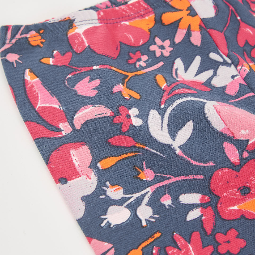 Conjunto florero blusa con leggings mini niña