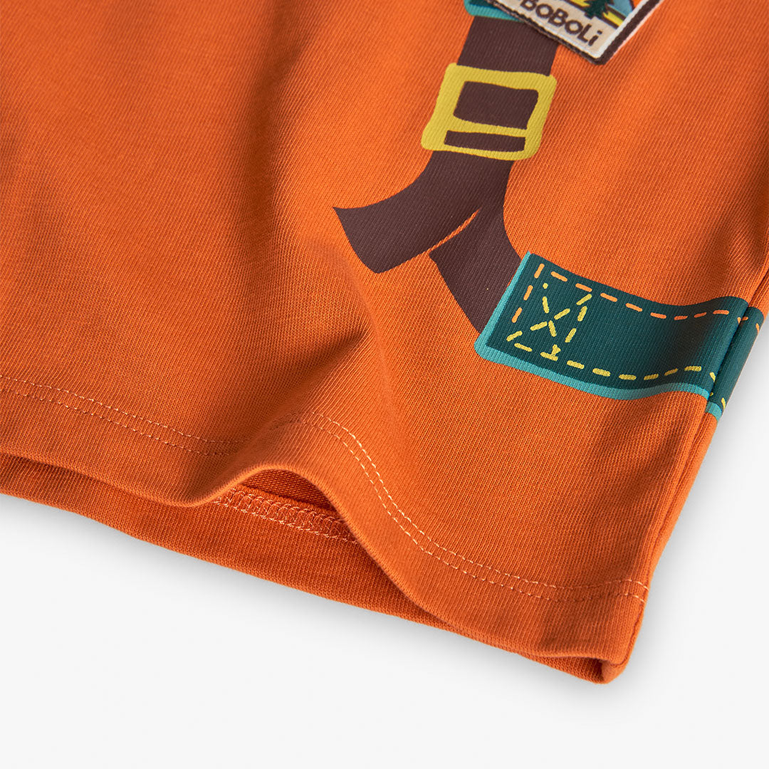 Playera naranja CAMP mini niño