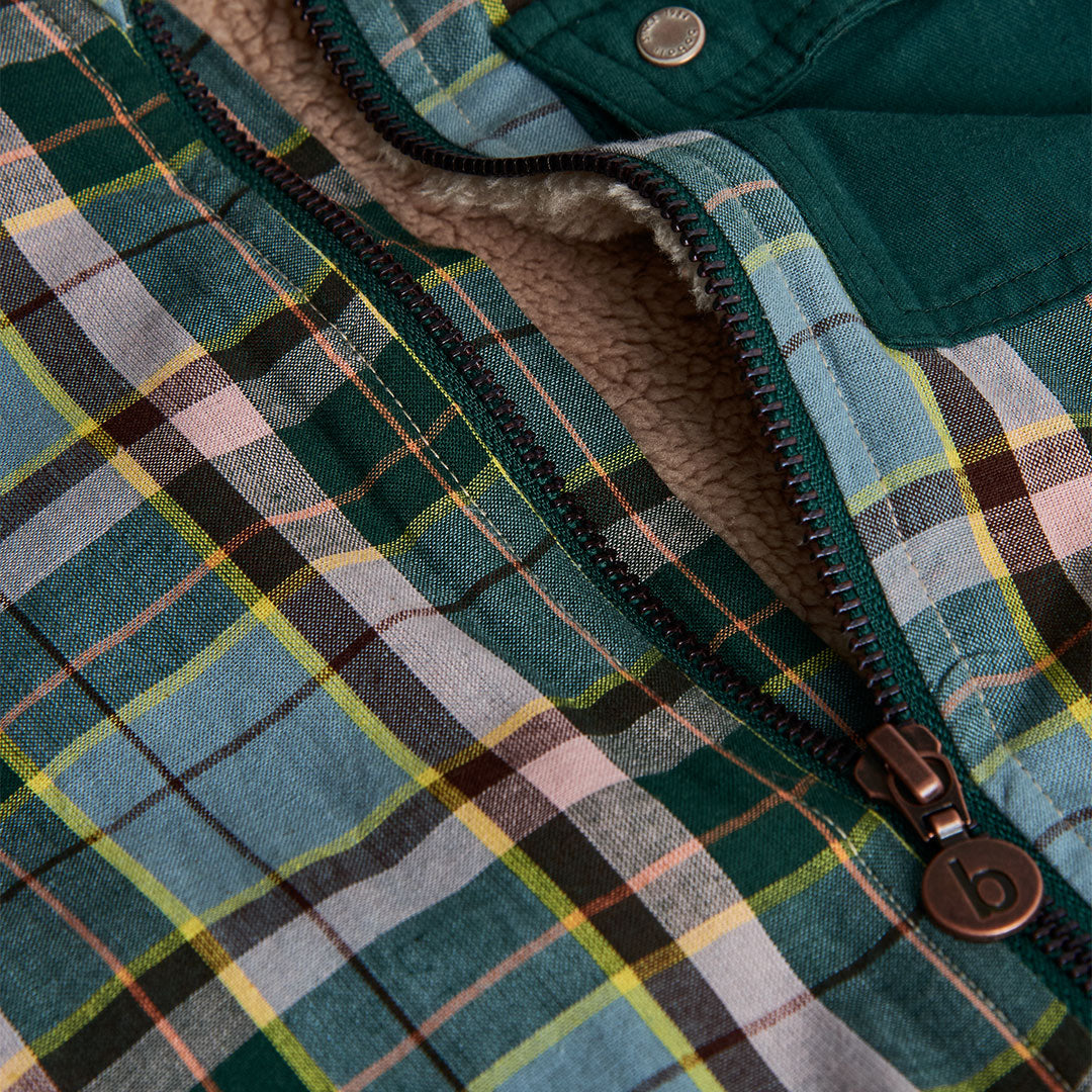 Sobrecamisa cuadros con borrega mini niño