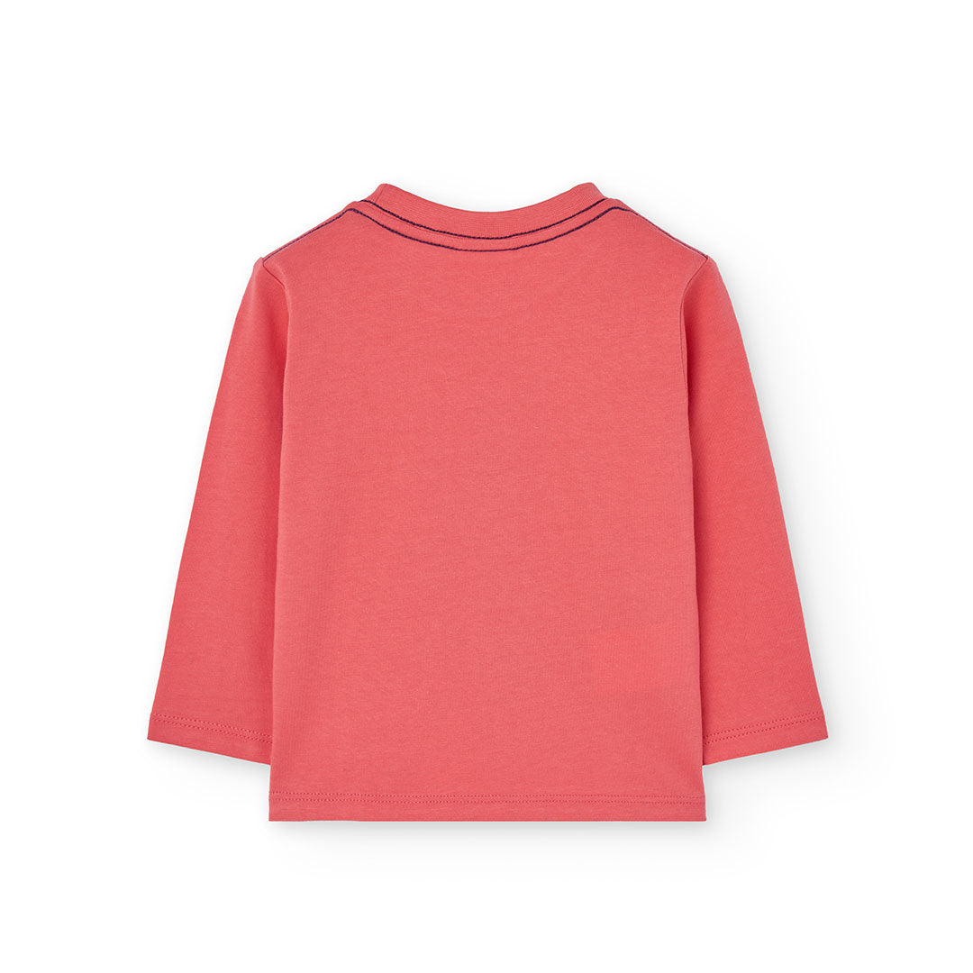 Playera Explore coral mini niño