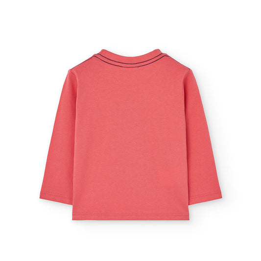 Playera Explore coral mini niño