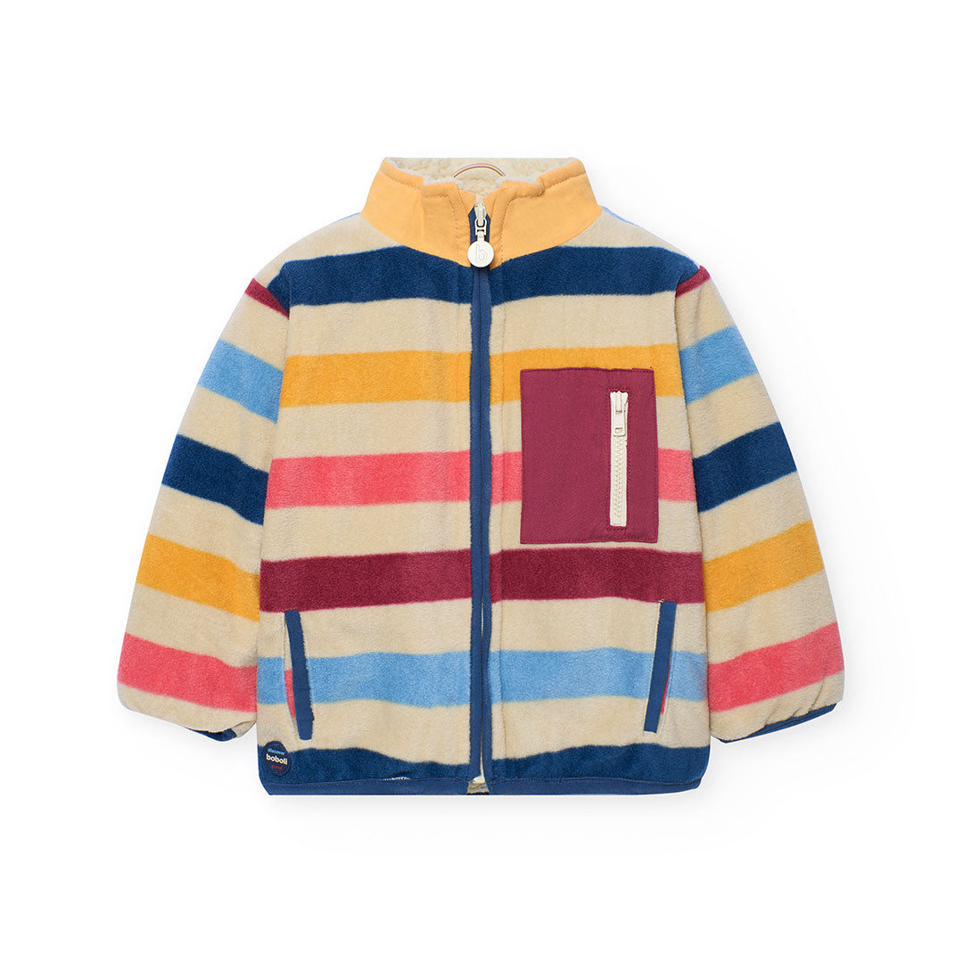 Chamarra polar con borrega mini niño