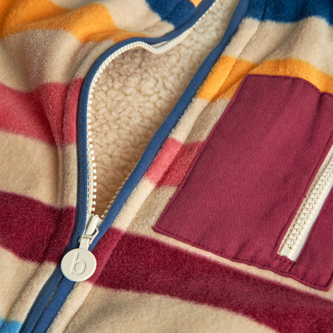 Chamarra polar con borrega mini niño