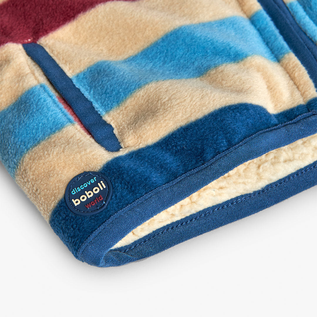 Chamarra polar con borrega mini niño