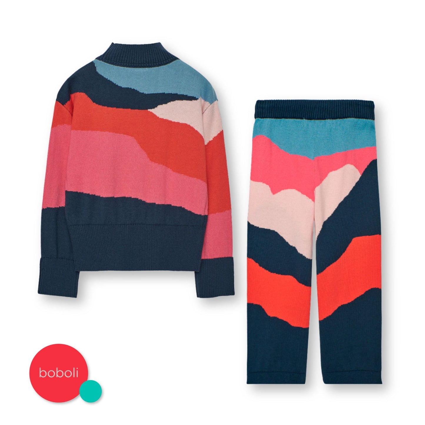 Conjunto tricot olas niña jr