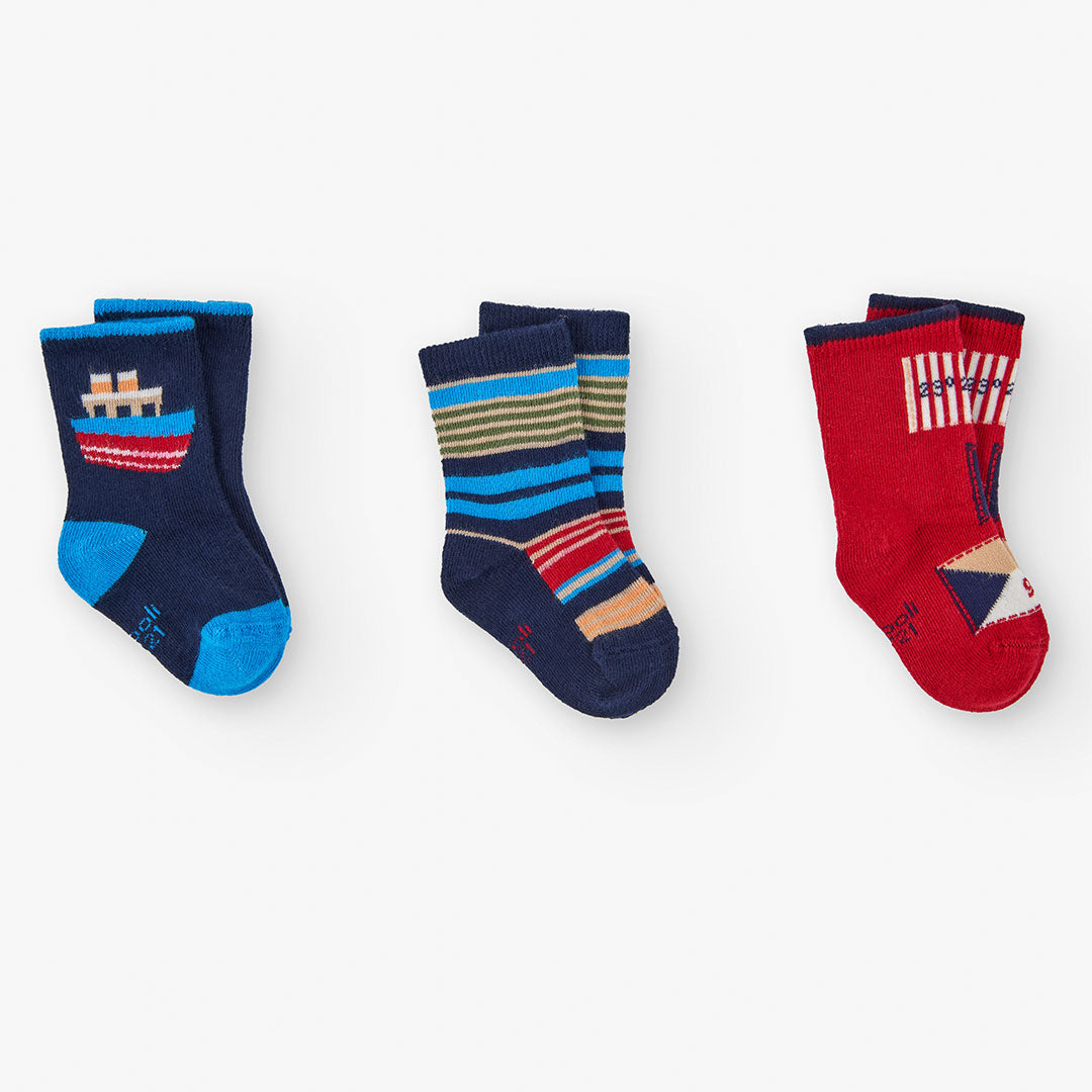 Pack calcetines barcos para mini niño