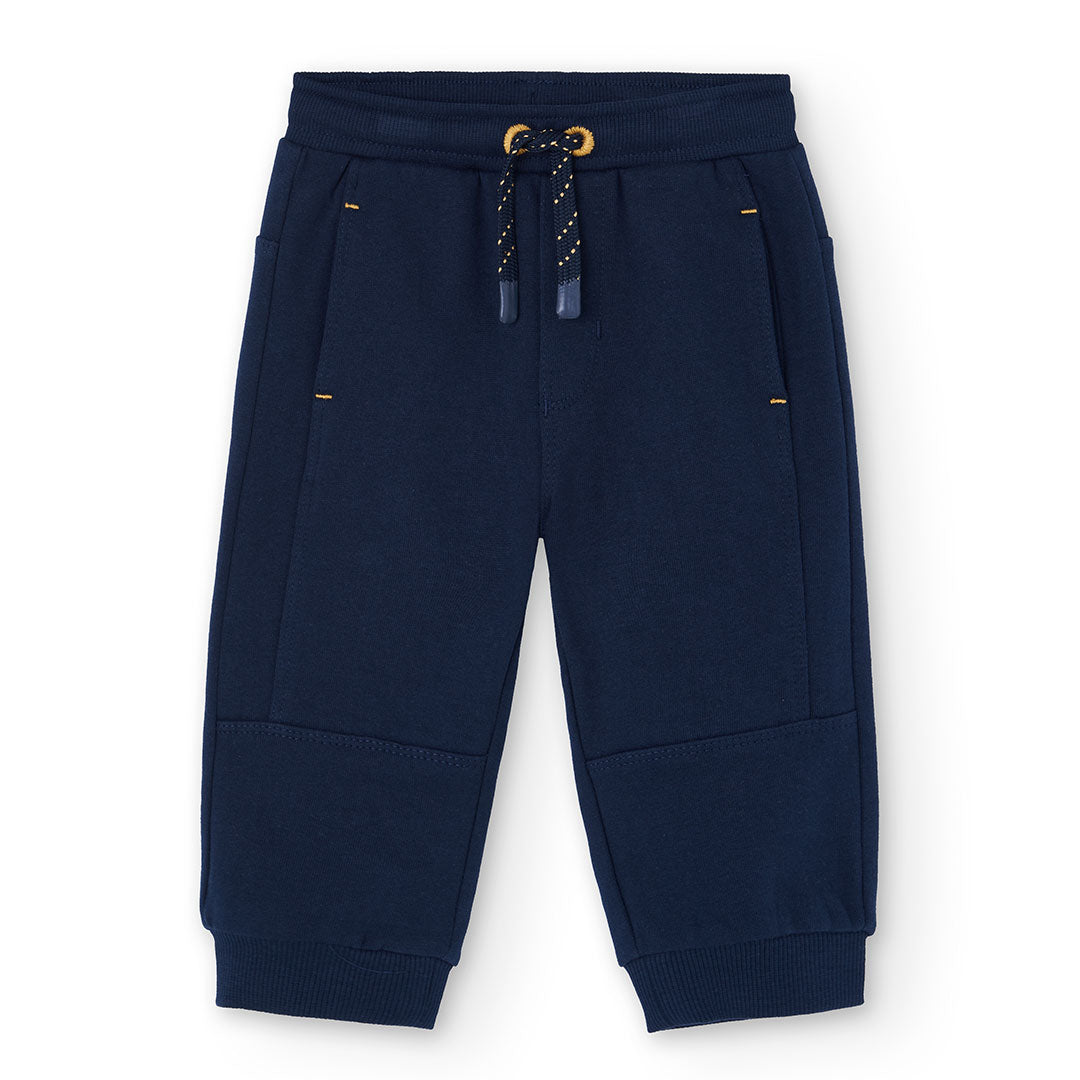 Pants felpa azul marino mini niño