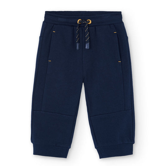 Pants felpa azul marino mini niño