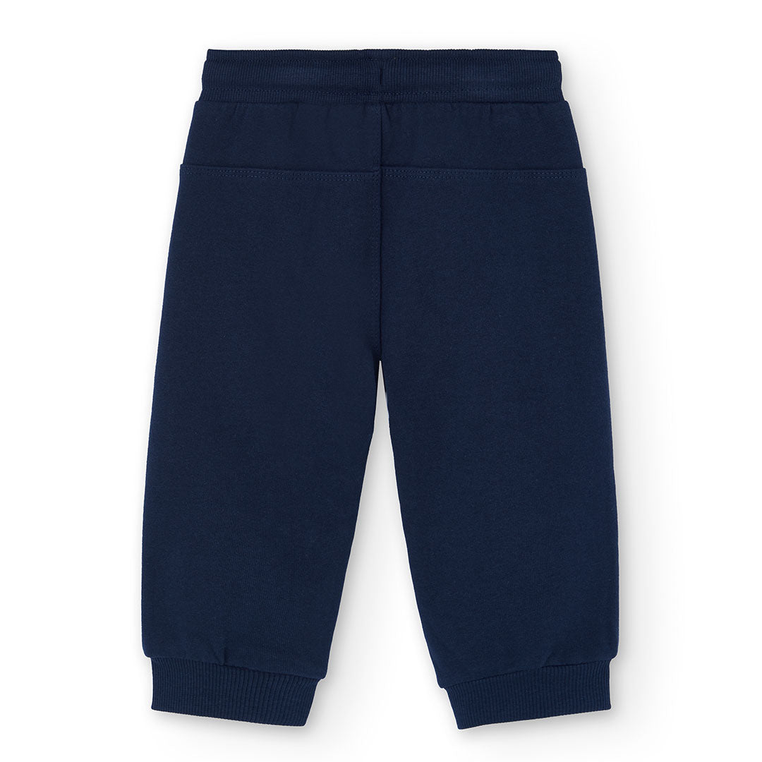Pants felpa azul marino mini niño