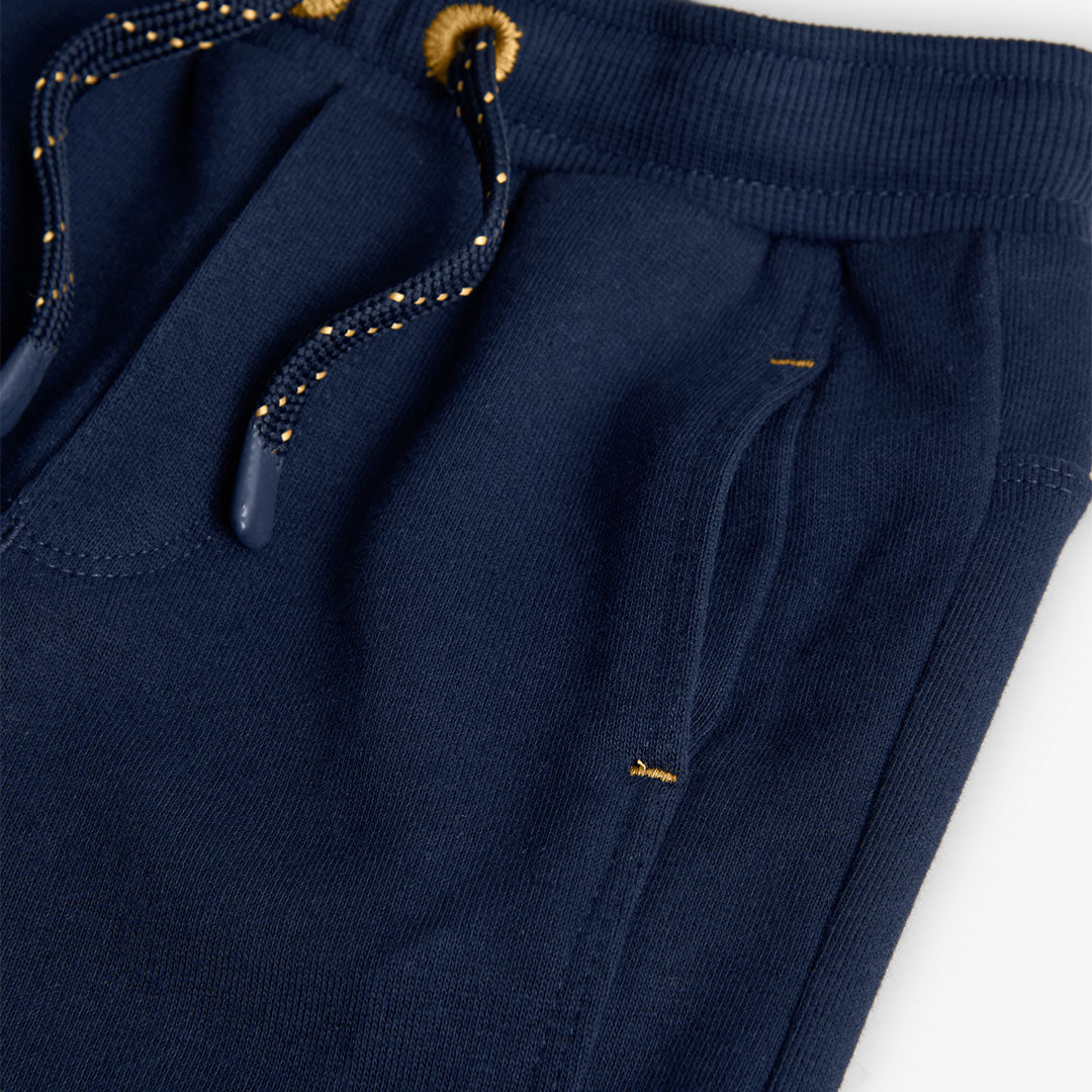 Pants felpa azul marino mini niño