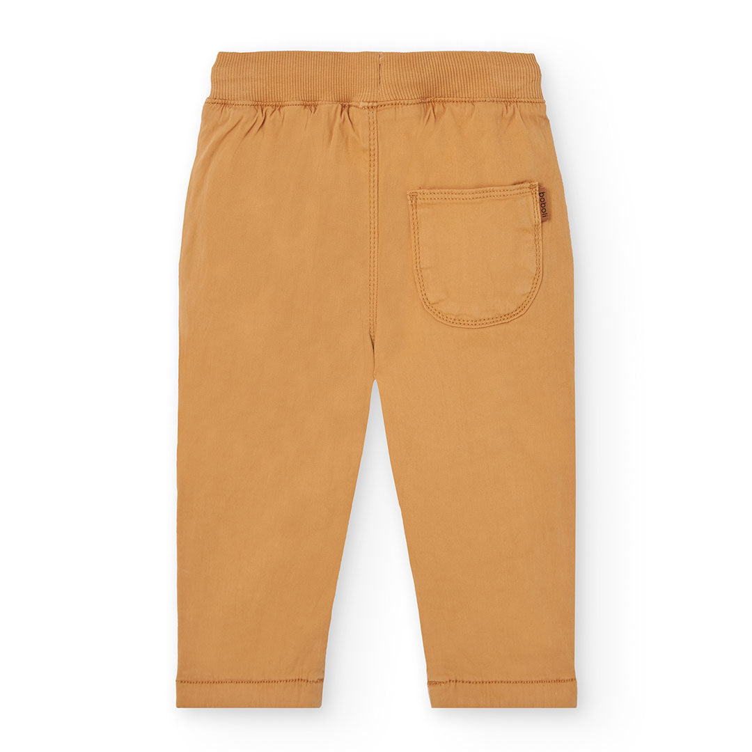 Pantalón jogger gabardina trigo mini niño